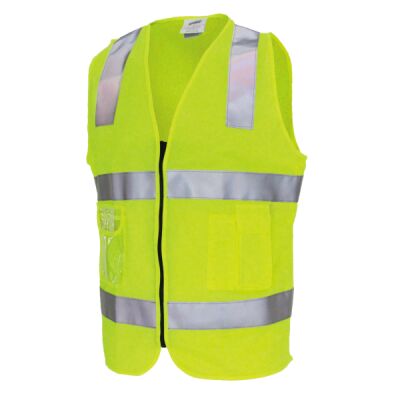 Day/Night Side Panel Safety Vest with Generic R/Tape Thumbnail